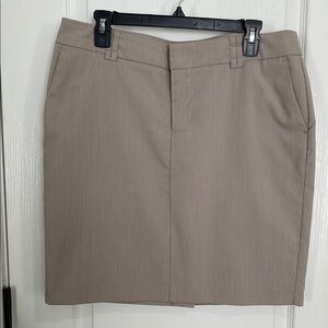 Apostrophe Tan Mini Pencil Skirt Work